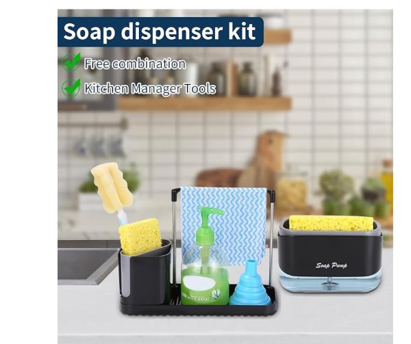 Miniatura 3 de Dispensador De Jabón Para Platos 4 en 1